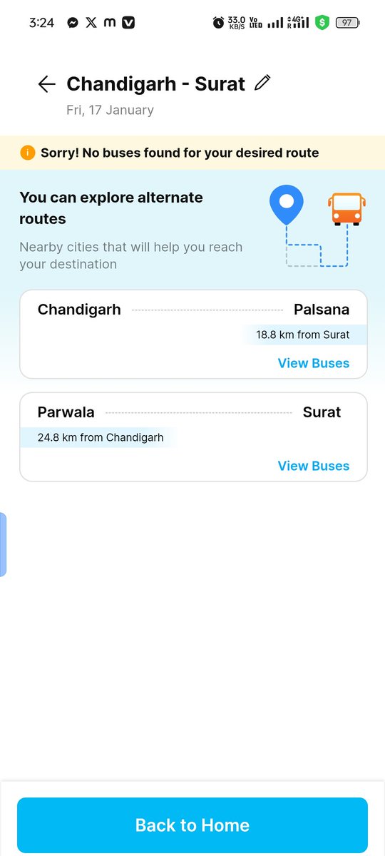 sumittiwariIND's tweet image. #सावधान हो जाइए अगर पेटीएम से बस टिकट बुक कर रहे हो तो क्योंकि पेटीएम कर रहा है लोगों के साथ फ्रॉड मैं चंडीगढ़ से सूरत के लिए बस खोजी जिसमें सूरत के आसपास की जगह की लोकेशन दी गई मैंने टिकट बुक कर दिया बाद में दूसरे राज्य की लोकेशन निकली 
#boycottpaytm #fraudpaytm