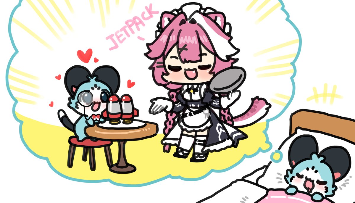 「(*ˇωˇ)zZ~#raorart #chattino 」|Gugu caveのイラスト