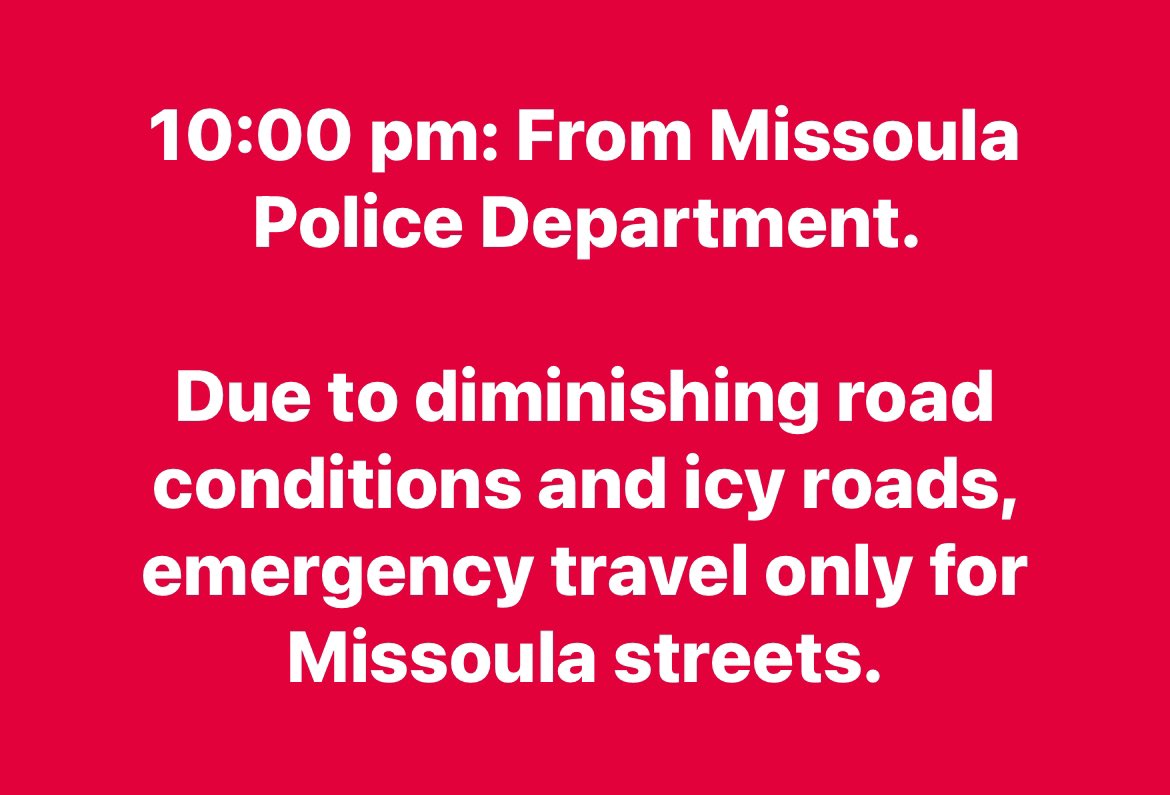 LewisDortch's tweet photo. Getting really icy there. #montana #missoula #mtwx https://t.co/4fJPk1Bmpl