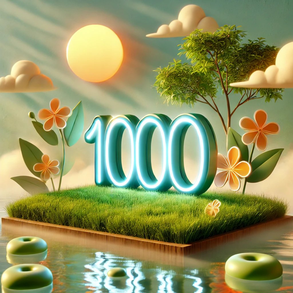 🌼 The 1000 Project Team is signing off for the weekend! 
📷It’s been a week of wins and breakthroughs, but now we’re doing something revolutionary:
 📷 Feeling the breeze 
📷 Smelling the roses 
Recharge, relax, and let’s build again next week. 📷📷#1000Project #CommunityFirst