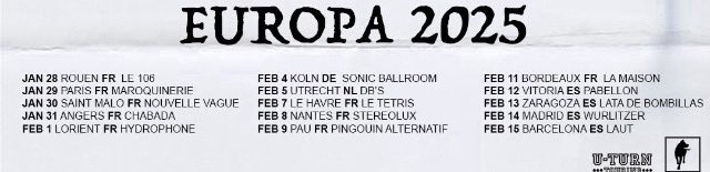 Je suis un passe-par-là (@spit_roses) on Twitter photo Quelques dates en France de Las Robertas pour les plus chanceux….#Nantes #Bordeaux #Pau #Lorient #LEHAVRE
Indé-Alternatif du Costa Rica!
Une très belle découverte!!!
J’espère les voir à leur prochaine tournée européenne !! <a href="/LasRobertas/">Las Robertas</a> ❤️❤️❤️❤️👍 Quelques dates en France de Las Robertas pour les plus chanceux….#Nantes #Bordeaux #Pau #Lorient #LEHAVRE
Indé-Alternatif du Costa Rica!
Une très belle découverte!!!
J’espère les voir à leur prochaine tournée européenne !! <a href="/LasRobertas/">Las Robertas</a> ❤️❤️❤️❤️👍