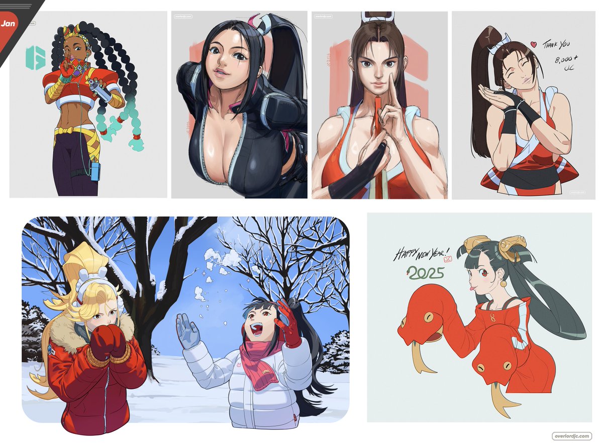 💠Month of January Over-view

✧ Here's all of the drawings that I was able to do for Jan! I'm focusing on just drawing a little bit every day, whether it's finished or not, so I can learn while getting comfortable with my style. Here's to making Feb a good one! TY for viewing🙏