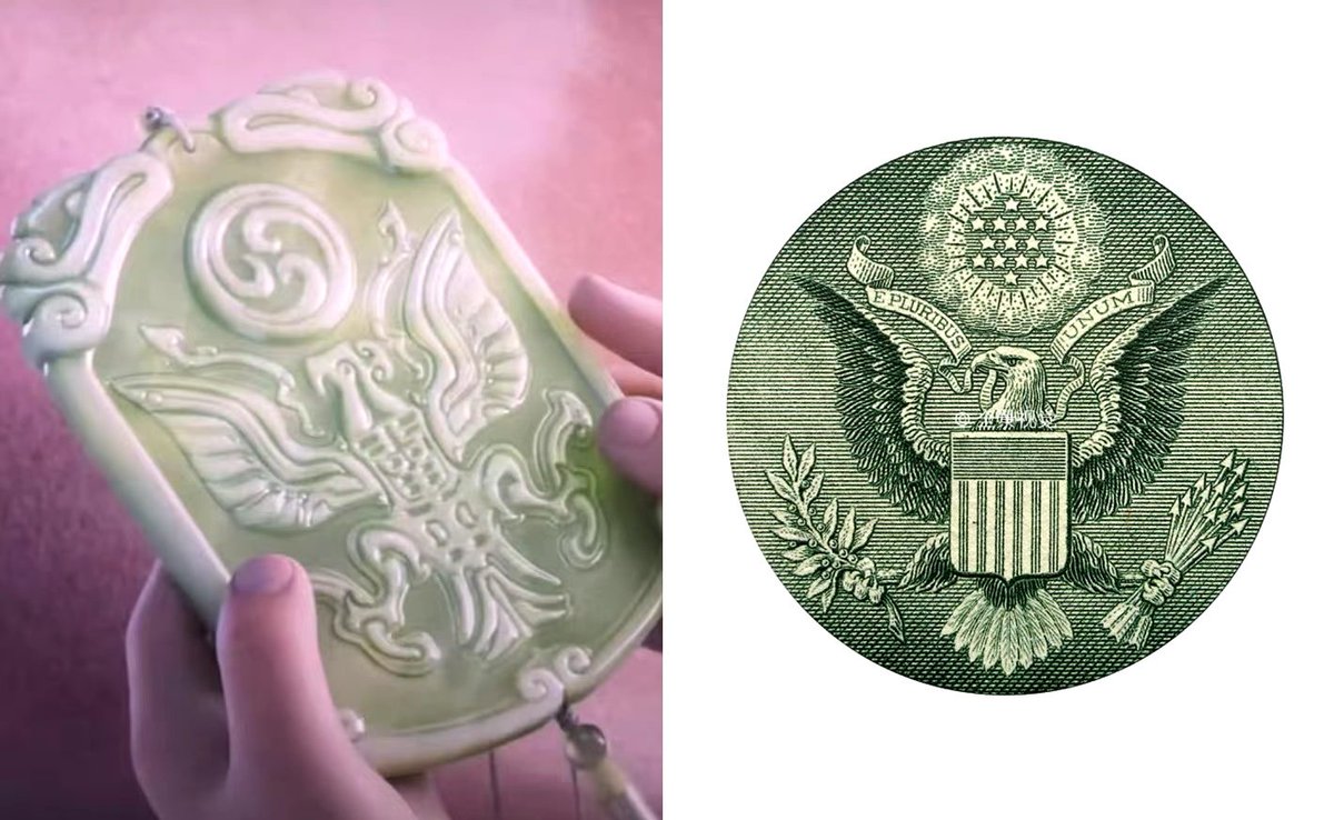 哪吒2里的隐喻。 玉虚宫就长个五角大楼的形状，房子都是白色的，炼丹炉天元鼎上面明晃晃印了个美元的符号，加入玉虚宫，就给你发个“绿卡”，念个“升仙咒”，就加入仙籍，名列仙班了。骗妖族去玉虚宫“接受教诲”、“改邪归正”，实际上是拿他们当耗材炼“仙丹”。  这电影告诉你 ...