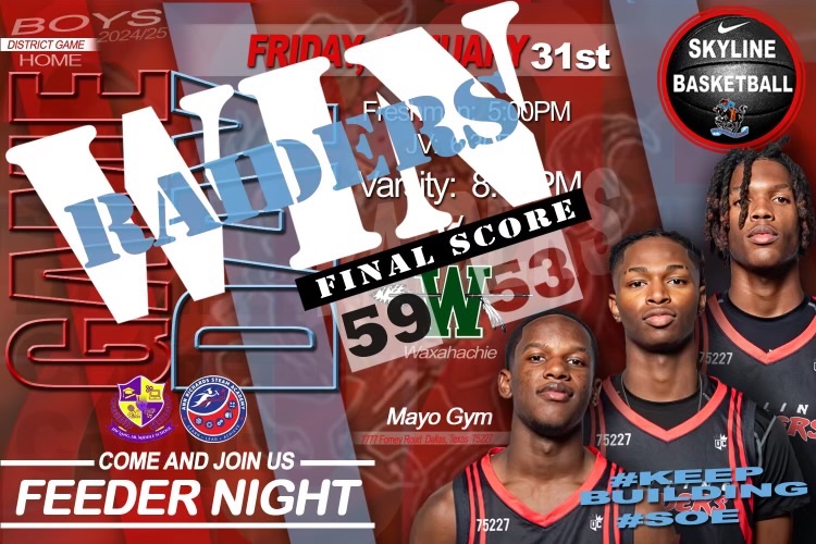 boys_skyline's tweet image. Great win tonight fellas! Way to stay 🔒 in! #TheGrove 🧱 🧱 🧱 @SkylineAthDept @Skyline_Raiders