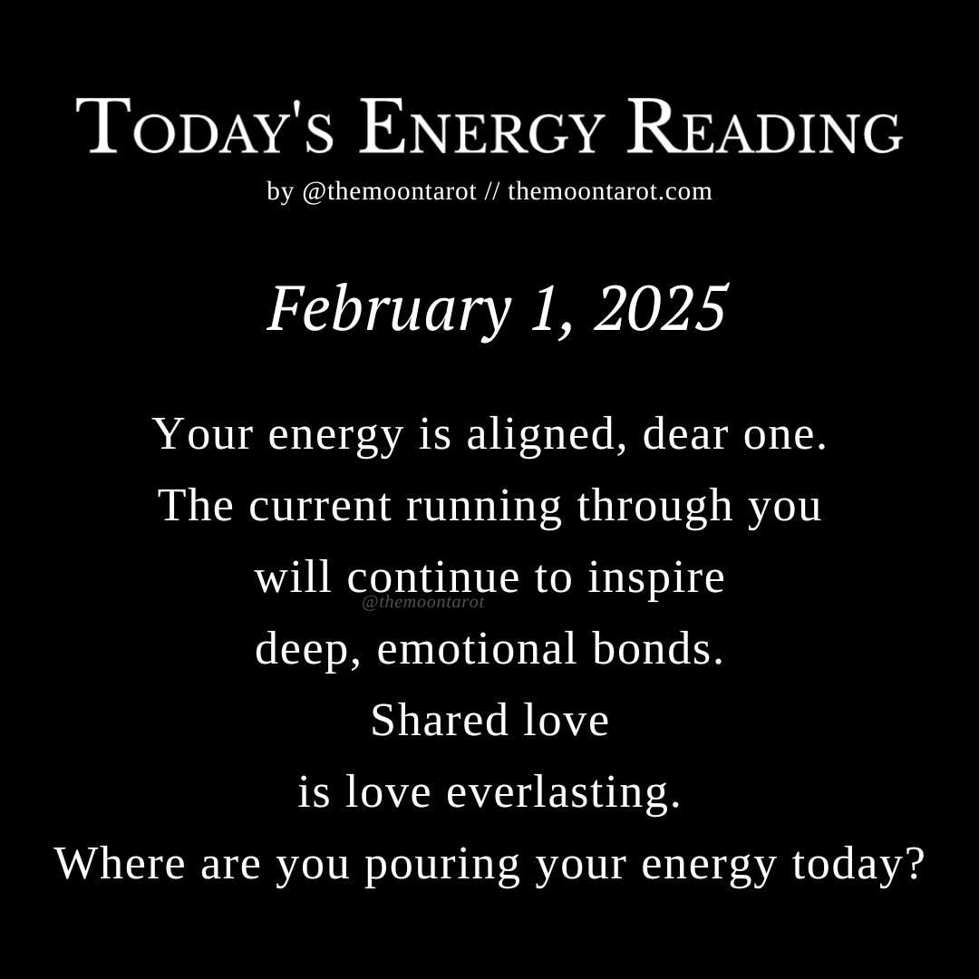 themoontarot_'s tweet photo. Today's Energy Reading: February 1, 2025 https://t.co/TvfAT5PHOW