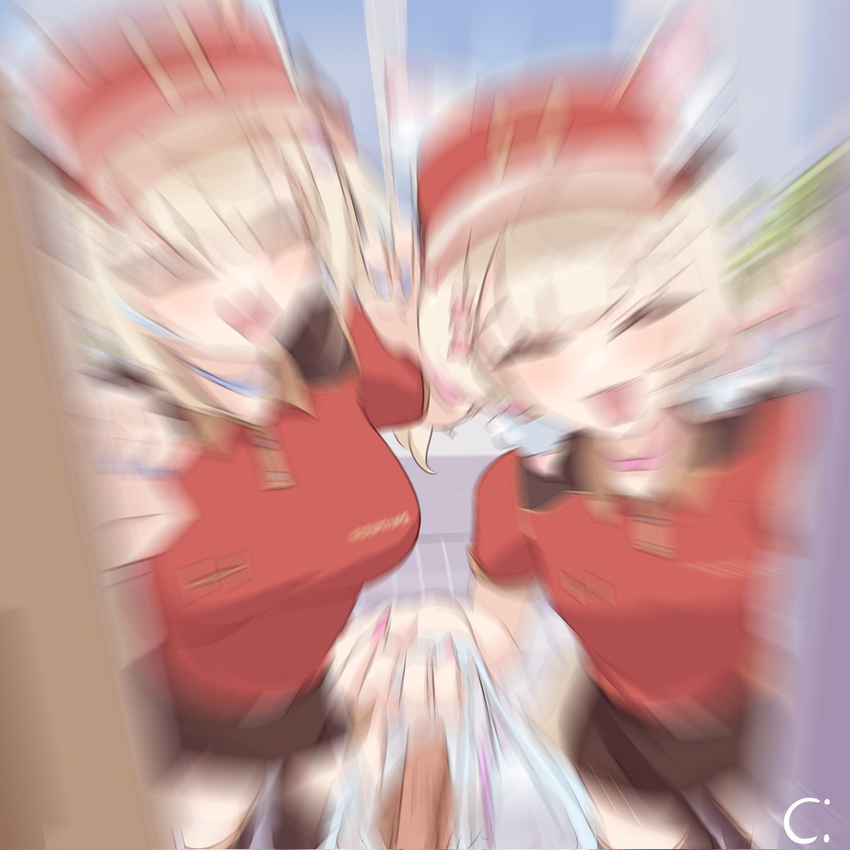 not_C_'s tweet photo. sorry for the inactivity, currently celebrating lunar new year. Expect fuwamoco in qipaos when I'm back :) https://t.co/OrAqBJsMrK