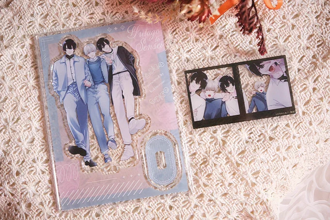 双子と先生・ドラマCD特典アクスタとクリカのサンプルが届きました!んーーー!可愛い!!!特典予約で迷っている方はぜひご参考に#双子と先生 