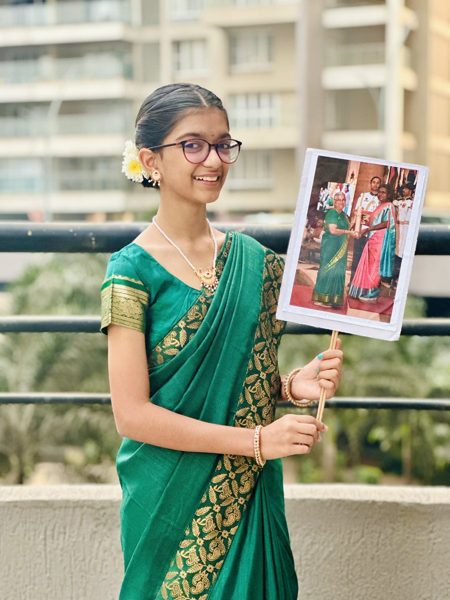 lotanganeap1's tweet photo. @SmtSudhaMurty Dear Mam, Namaskar ! 
today my daughter portrayed as you in school, delivering fantastic speech about you. Thank you for the inspiration 🙏
My other twin daughter portrayed as Dr Anandi Gopal Joshi #anandigopal #inspiringstoriesofindianwomen 
Sharing pics with you https://t.co/a2o15CjByb