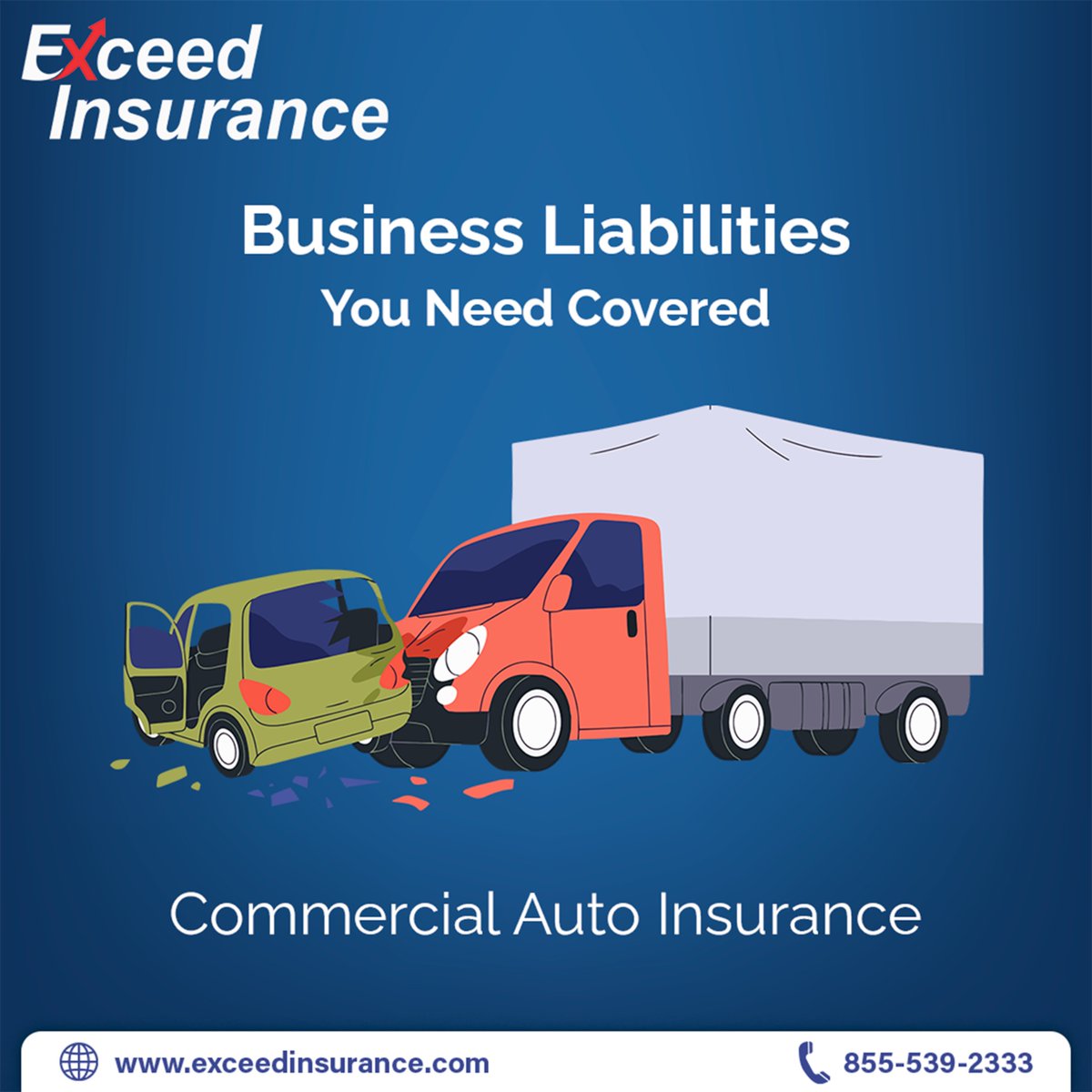 ExceedInsAgy's tweet image. You never know when a liability will hit you with career-ending damages. Better to stay protected from all sides by getting #CyberLiabilityInsurance, #ProductLiabilityInsurance, and #CommercialLiabilityInsurance for your business. You can check them out at exceedinsurance.com/insurance-cove…