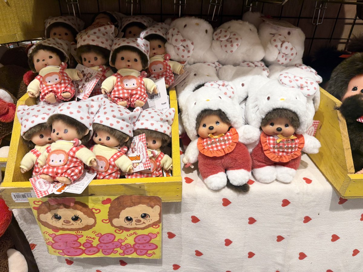 🍎💗モンチッチ×ハローキティ💗🍎 ギンガムチェックS 入荷しました