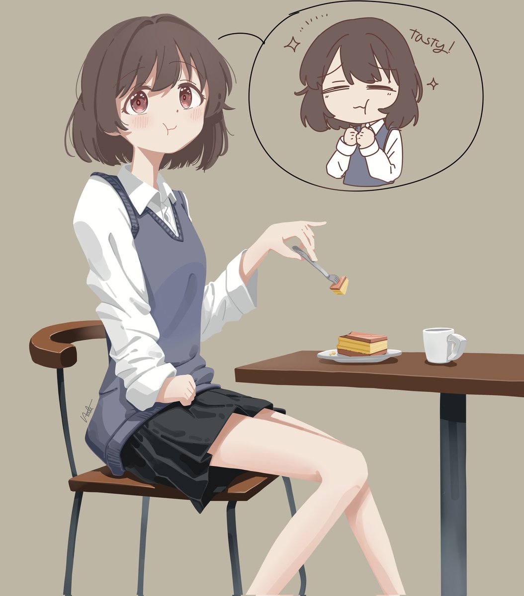 케익을 먹는 소녀
(팔 비례 망함...)

😵‍💫😵‍💫😵‍💫😵‍💫😵‍💫😵‍💫