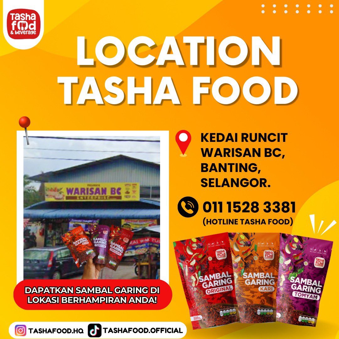 EmpireTasha's tweet image. #sambal #sambalgaring #sambalbilis #petronas #sambalgaringbilis #tashaempire #selangor #kualalumpur #sambalpedas #banting #klia #petalingjaya #subang #shahalam #sepang #bangi #serikembangan #kajang #ampang #dengkil #bangsar #damansara #sayajual #agentwanted #shell #petrolstation