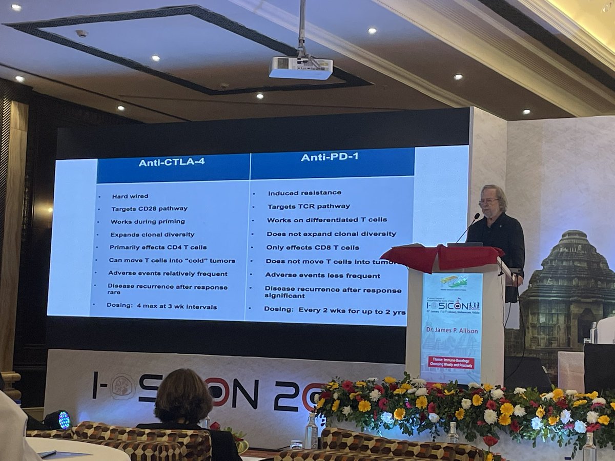 Gaurav Narula MD (@drgauravnarula) on Twitter photo Prof James Allison <a href="/NobelPrize/">The Nobel Prize</a> laureate <a href="/MDAndersonNews/">MD Anderson Cancer Center</a> delivering the 6th #IOSICON Immuno-Oncology Society of India Oration at Bhubaneswar- history unfolding of the path from bench to bedside of the greatest discovery in cancer in the last few decades 👏🏻👏🏻👏🏻#IndoUSCancerMoonshot Prof James Allison <a href="/NobelPrize/">The Nobel Prize</a> laureate <a href="/MDAndersonNews/">MD Anderson Cancer Center</a> delivering the 6th #IOSICON Immuno-Oncology Society of India Oration at Bhubaneswar- history unfolding of the path from bench to bedside of the greatest discovery in cancer in the last few decades 👏🏻👏🏻👏🏻#IndoUSCancerMoonshot