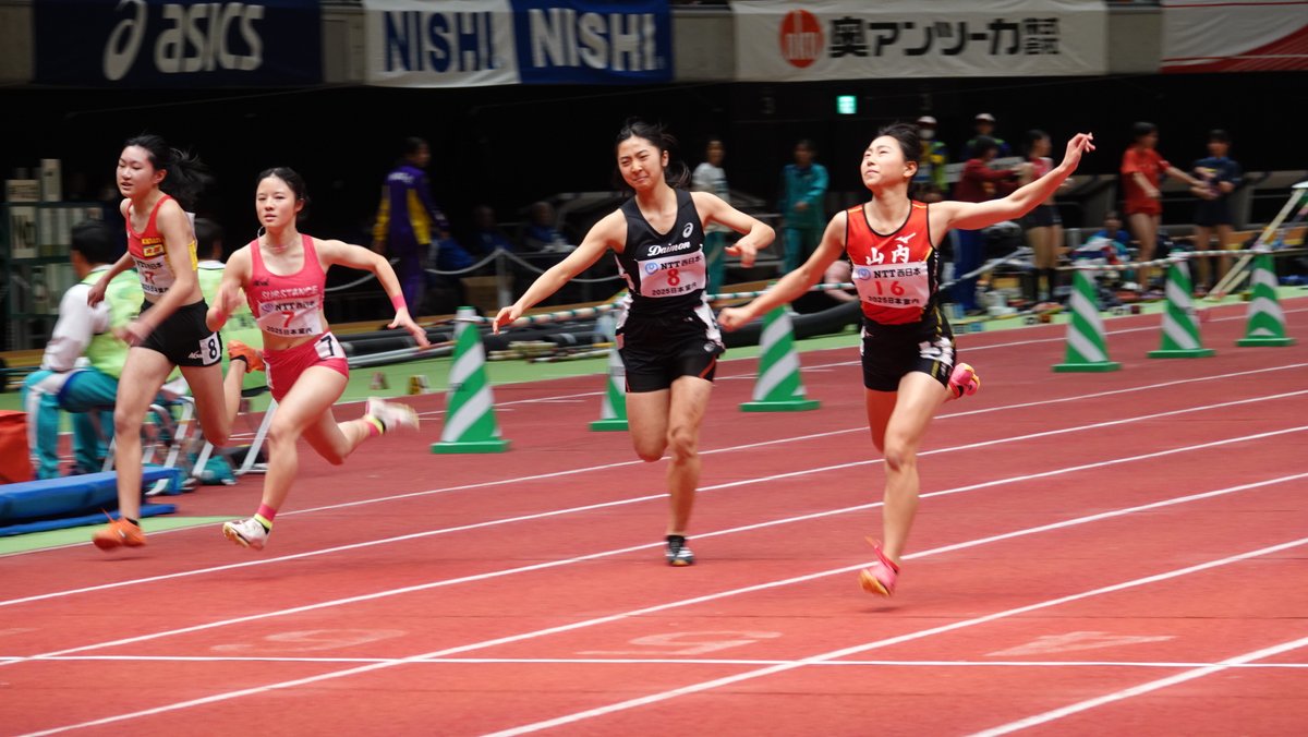 日本室内陸上】 /／ U16女子60m決勝 結果 ＼ 1位🥇#酒井菜夏（北鳴中