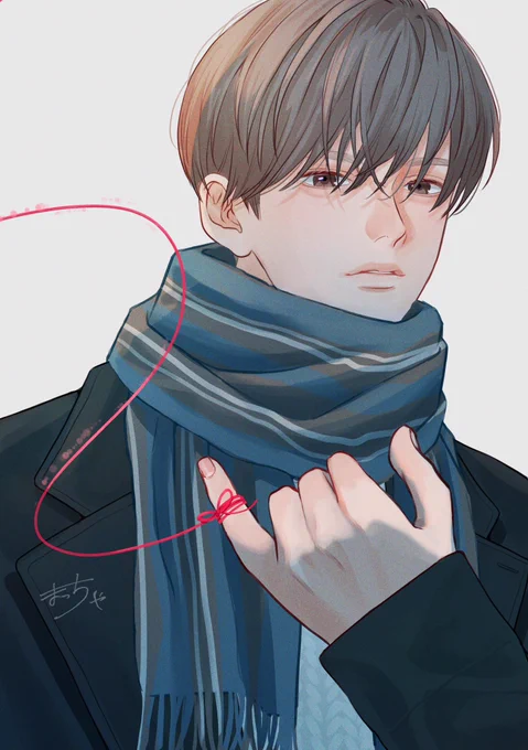 pixivisionに掲載させて頂きましたありがとうございます!永遠の絆。赤い糸を描いたイラスト特集【運命ってやつ】 