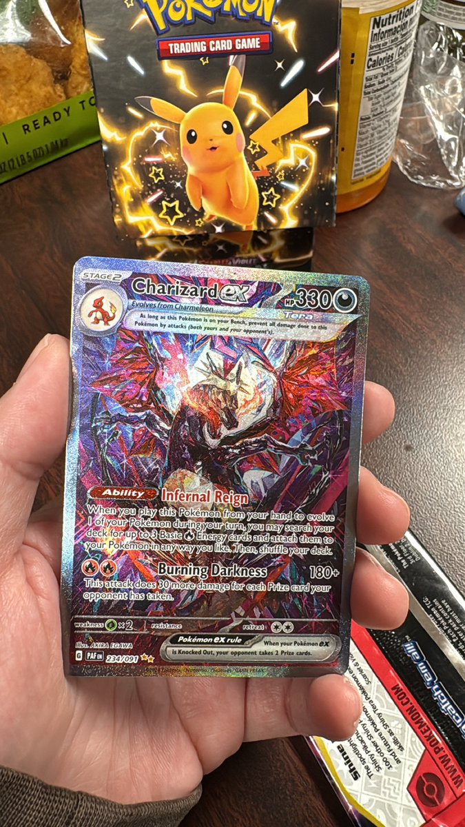 juleswithluv's tweet photo. @BGValentinTCG Finally found some paldean fates today at a vending machine and I pulled one as well https://t.co/Inf8eVuWpV