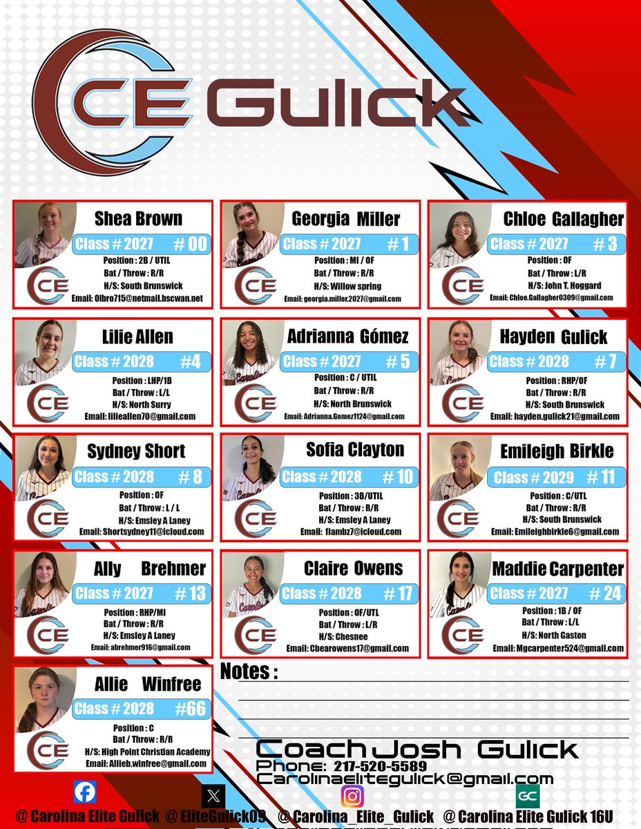 EliteGulick09's tweet image. 2025 Roster &amp;amp; Schedule 
#BeElite #GetBigDoWork 
@CarEliteNCorg @CoachKama @CoachNORT11 @MaddalunaDave Ready for a Great Year w this Group