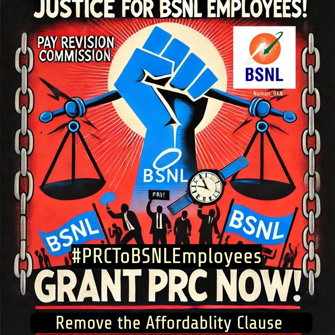 NareshSharma386's tweet image. with #PRCToBSNLEmpployees
@PMOIndia 
@nsitharaman 
@JM_Scindia 
@neerajmittalias 
@CMDBSNL 
@BMSkendra 
@gsbteubsnl 

#BSNLEmployees #NationBuilding #Budget2025