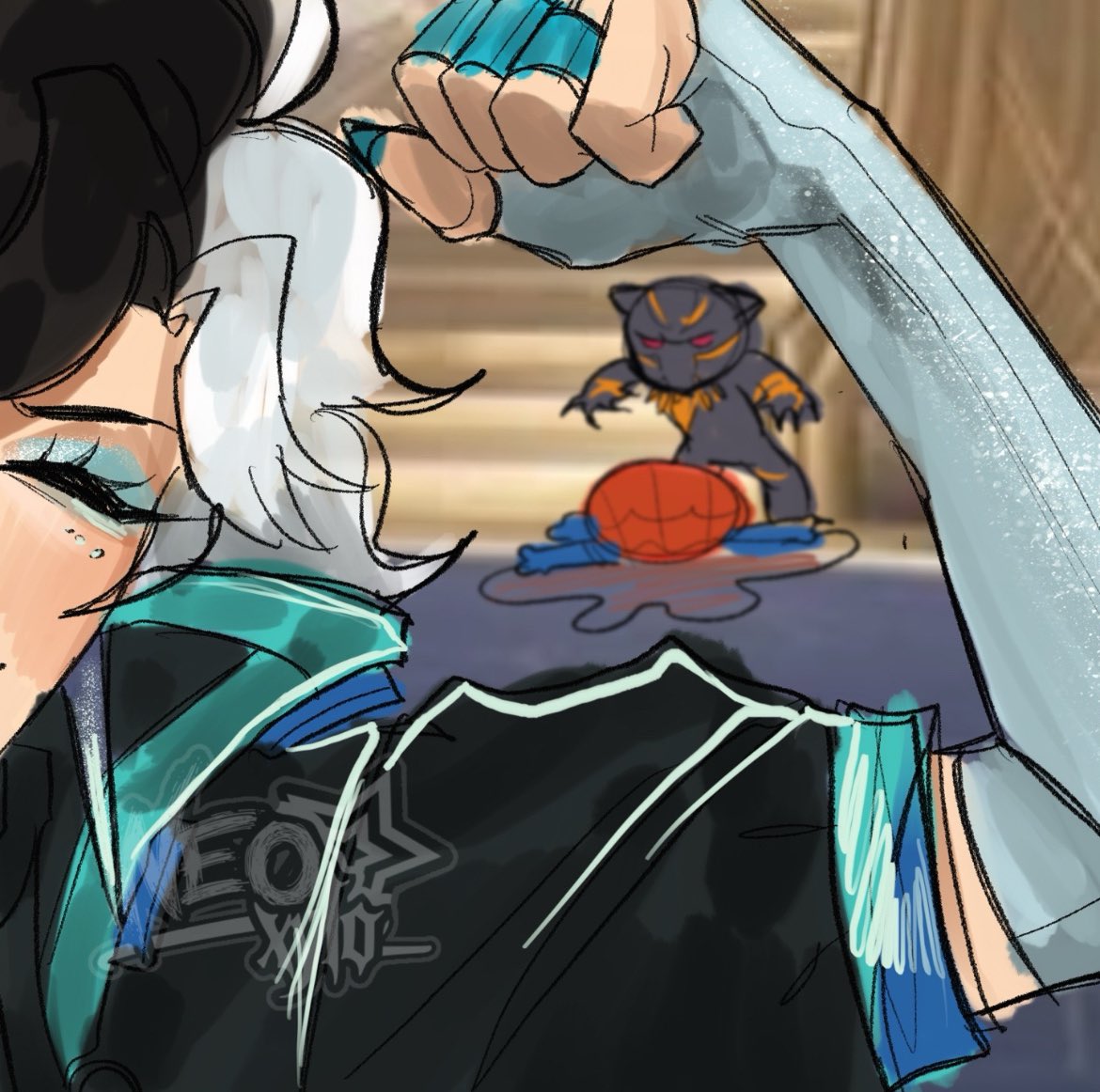 n30nxyl0's tweet image. IronSnow core 
#MarvelRivals #IronFist #LunaSnow