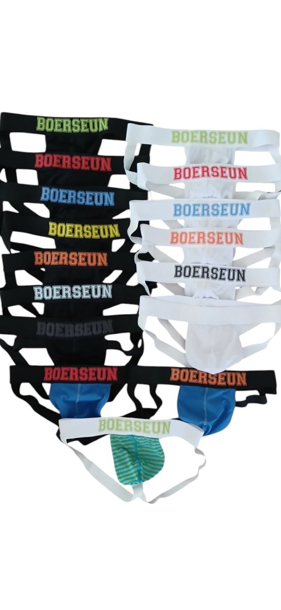 mrivanandi's tweet photo. Boerseun jockstraps nou beskikbaar R380 elk of R900 vir 'n 3 pak 
Dm my vir bestellings https://t.co/HjvbweSp35
