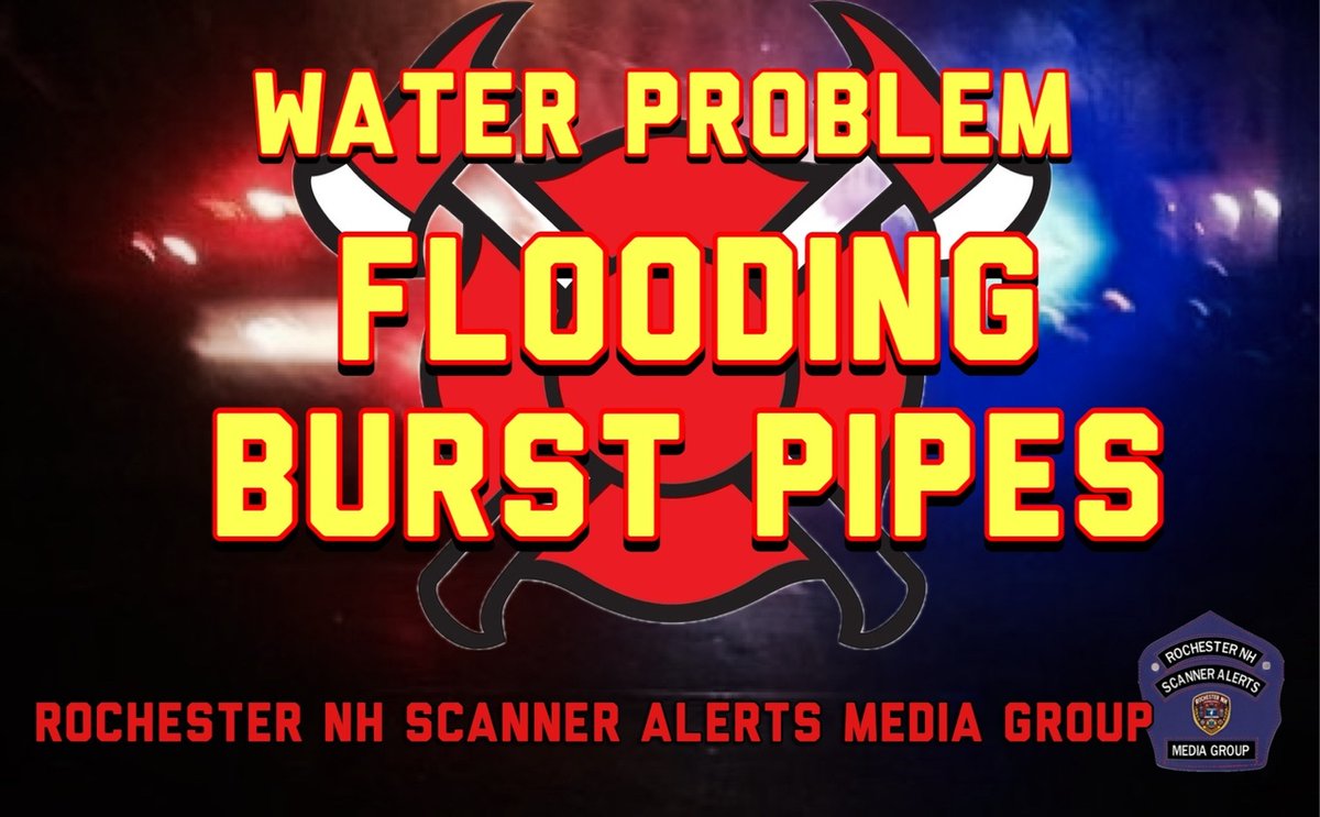 Rochnhscanner's tweet image. Manchester, NH *WATER PROBLEM / FLOODING / BURST PIPES* Dubuque Street  Dubuque St, Manchester, NH 03102, USA - Water Problem with electrical issues - 2/1/2025 1:22:45  #ManchesterNH #FloodingAlert #WaterProblems #BurstPipes #EmergencyResponse

25-23285-FD
©RNHSAMG