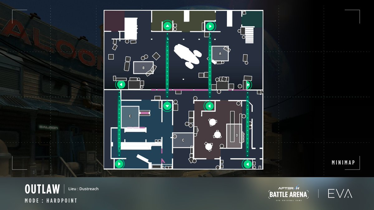 Vous êtes nombreux à nous la demander, voici la Mini Map de Outlaw, la nouvelle carte de la Saison 5 !