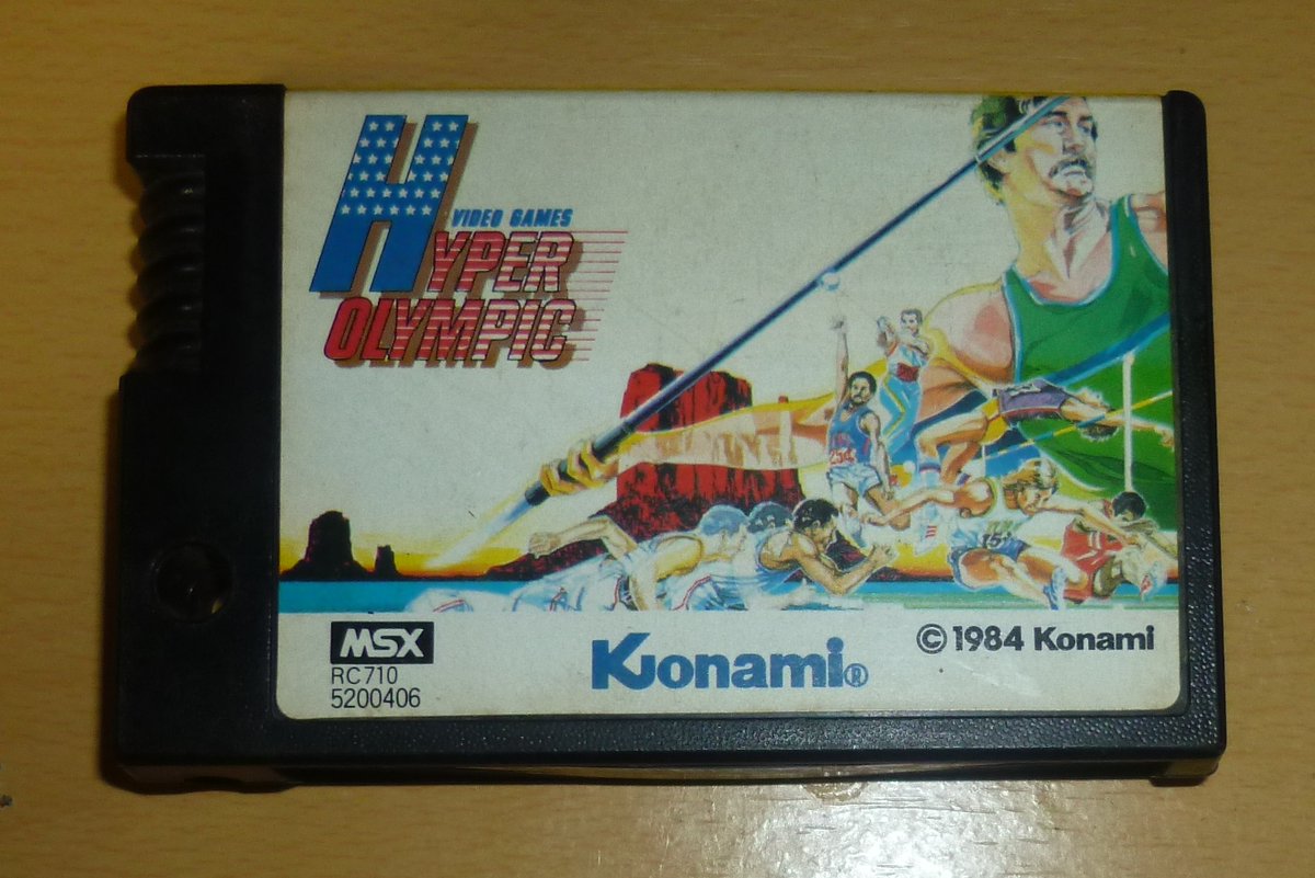 MSX版のハイパーオリンピック1を買ったので遊ぶ。 先日2を買っ