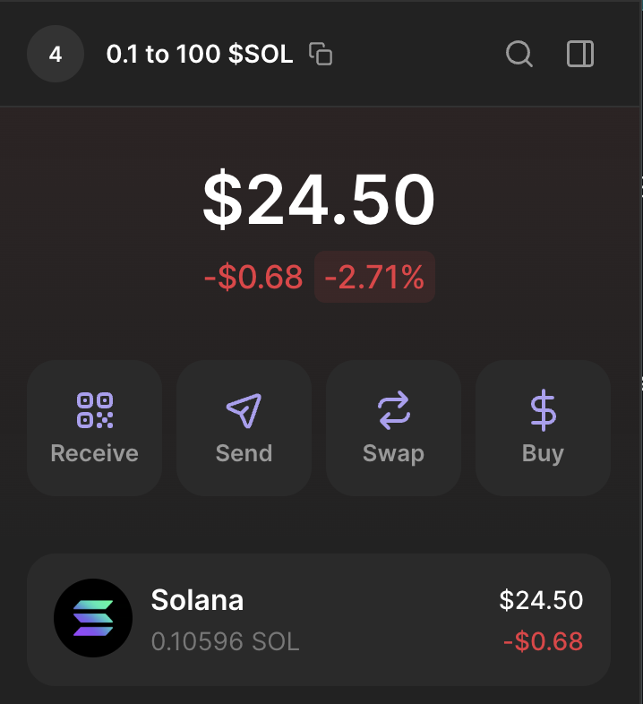 My 0.1 SOL to 100 SOL CHALLENGE STARTING NOW

- Completely FREE
- Get 0.1 SOL at no cost, if needed
- Track live updates via my public wallet
- Previous challenges completed in just 2-3 days

Like, retweet, and comment if you want to join.

Must follow me on X and join my