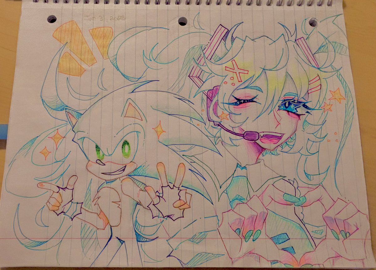 CherryLavender7's tweet photo. My hyper fixation go brrrrrrr
💙✨🩵
#SonicTheHedgehog #Miku https://t.co/OZy321HulS