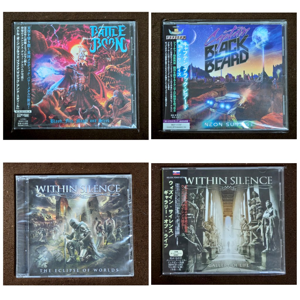 5VVtXrvsVbki5yZ's tweet photo. 1月に購入した音楽作品は10枚でした

#DRAGONY🤘
#EmilSigfridsson🤘
#NIGHTBLAZE🤘
#METALITE🤘
#BattleBorn🤘
#CaptainBlackBeard🤘
#WithinSilence 2枚🤘
#ALGAR🤘
#ZENOBIA🤘

🤘=お気に入り https://t.co/BjybxF8qjL