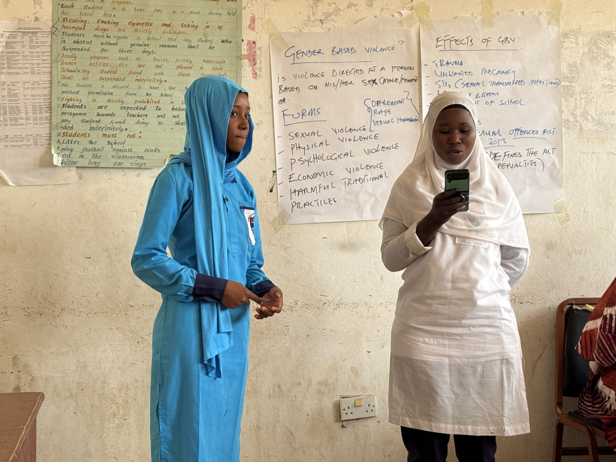 The final day of our Safe Spaces here in Diabugu and it's refreshing 💜

The girls are reflecting on what they learnt yesterday through drama &amp; presentations. As we reflect together and feel all the emotions, we are reminded of the urgent need to create a safer world for girls.