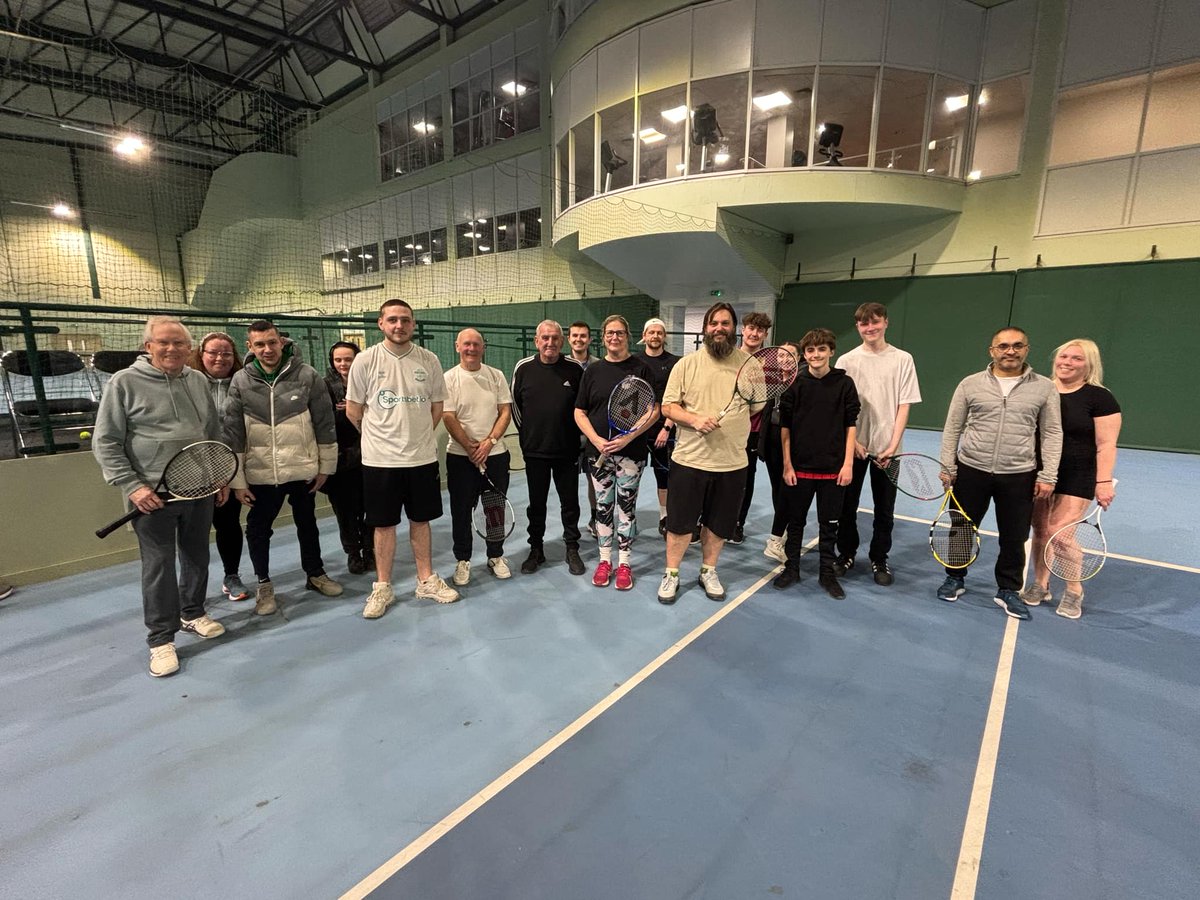 Our fortnightly tennis sessions continue to grow in popularity. Remember they're free for anyone suffering with any kind of mental health issue. Get in touch if you're keen to come along.