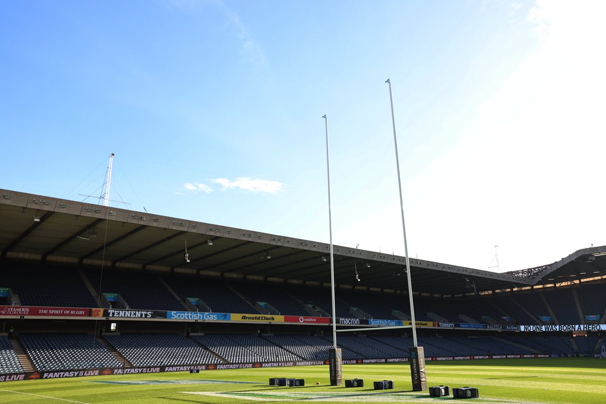 Scotlandteam's tweet photo. Scottish Gas Murrayfield in the February sun ☀️

It must be Guinness Men's Six Nations time...

#AsOne https://t.co/f3e4izwnyr