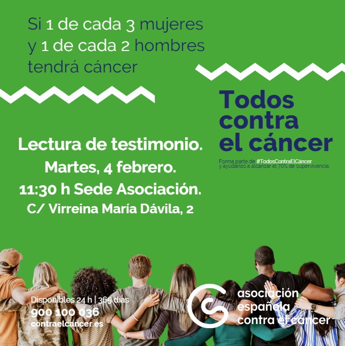 Día Mundial Contra el Cáncer. #TodosContraElCáncer