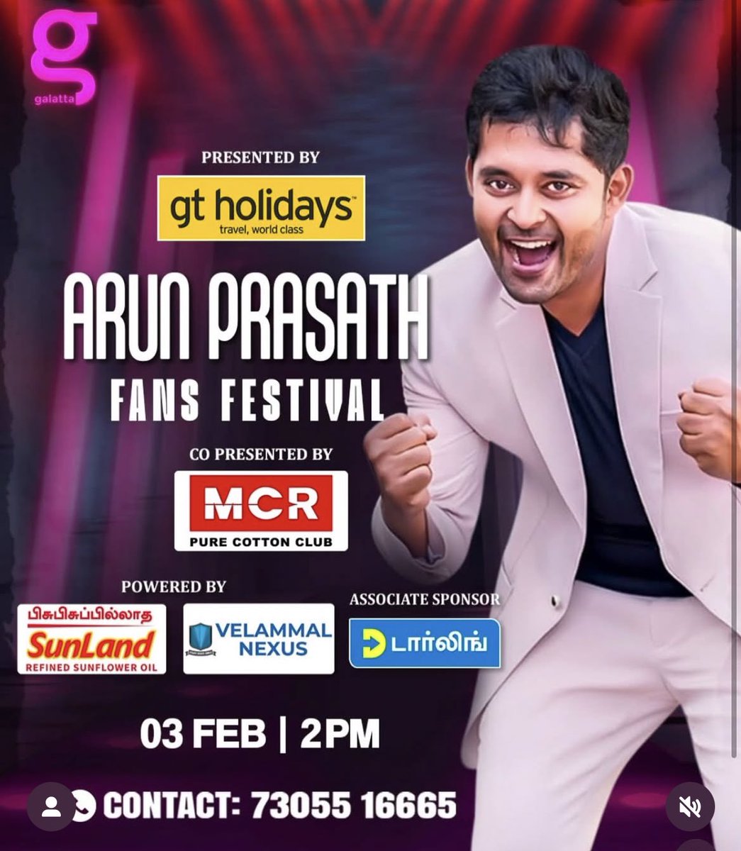 Excited to meet you all ✨
Thank you <a href="/galattadotcom/">Galatta Media</a>