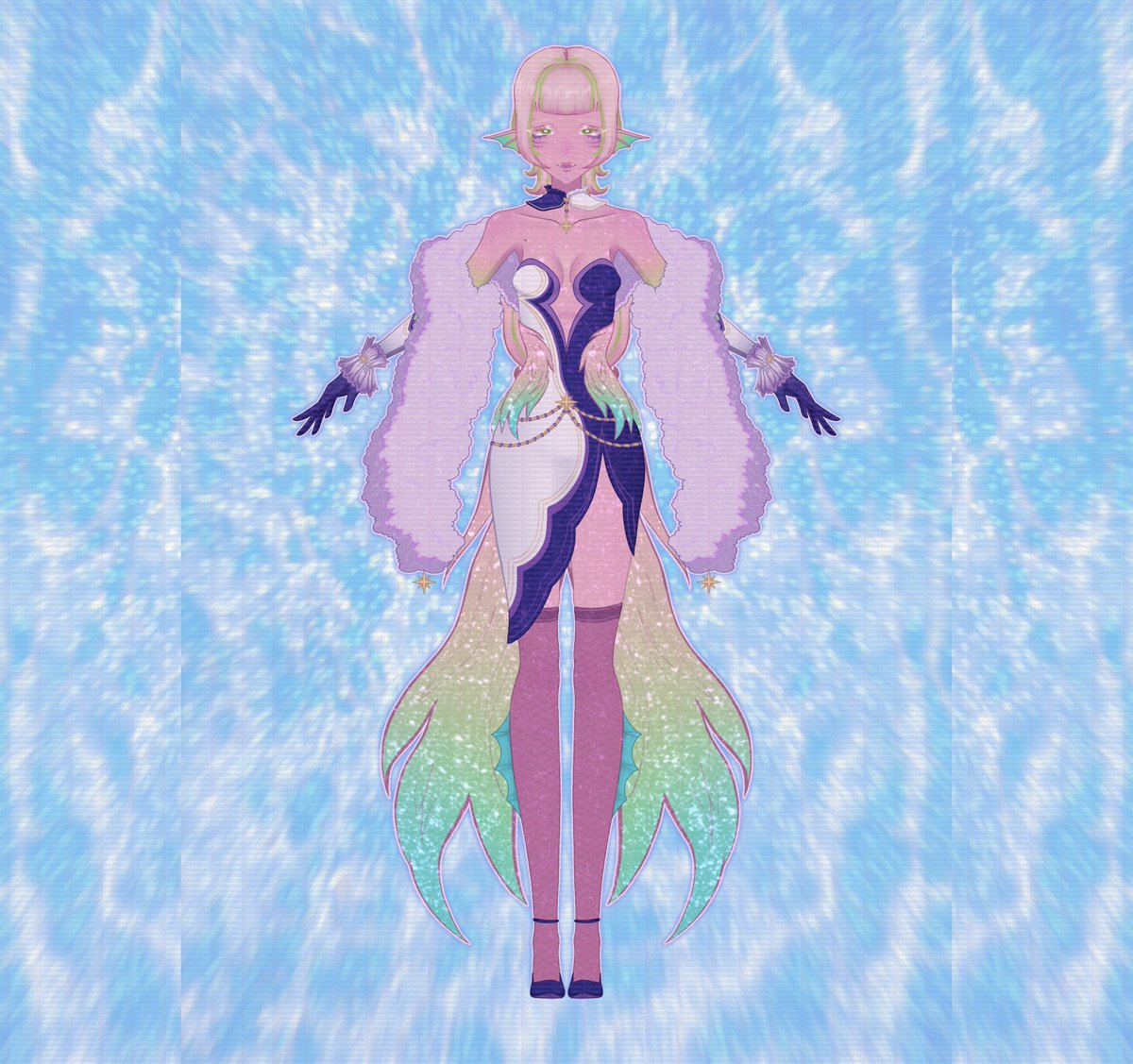 epicmitskistan's tweet image. ✨Cordelia’s Aquatic Popstar set🪼
This is a concept made for @RoyaleHighValks , to go along with the Old Divinia rework project im working on. Hope you like it!