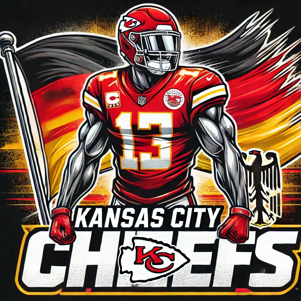 TrainWreckWorld's tweet photo. Hey Germany fans we got you. 
#chiefsgermany
#germanychiefs
@ChiefsGermany 
#MemeCoinSeason2025 
@BBQChiefs 
@SuperBowl 
#KC3PEAT https://t.co/HFrryezNPh