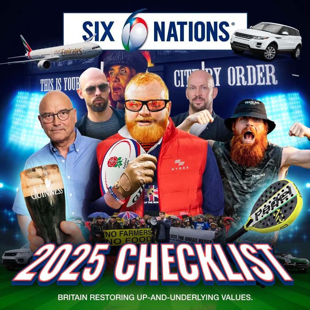 🏉🏉🏉 If you go down to the pub today, you're in for a shite surprise. The Gilet 'n' Jeans Boys are back in town for the #SixNations, determined to ruin your day. But if you can't beat 'em, join 'em. And you can do so with the annual trusted Six Nations Checklist! 🏉🏉🏉 (1/2)