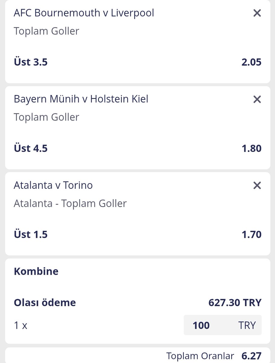 》 GÜNÜN ÖDÜLLÜ KOMBİNESİ

Kombine kazanırsa RT ve Ment ile destek veren 5 takipçime 400₺ cash verelim. 

▶️ Sinerji ile getiririz, yeter ki bülten bugün düz bitsin...