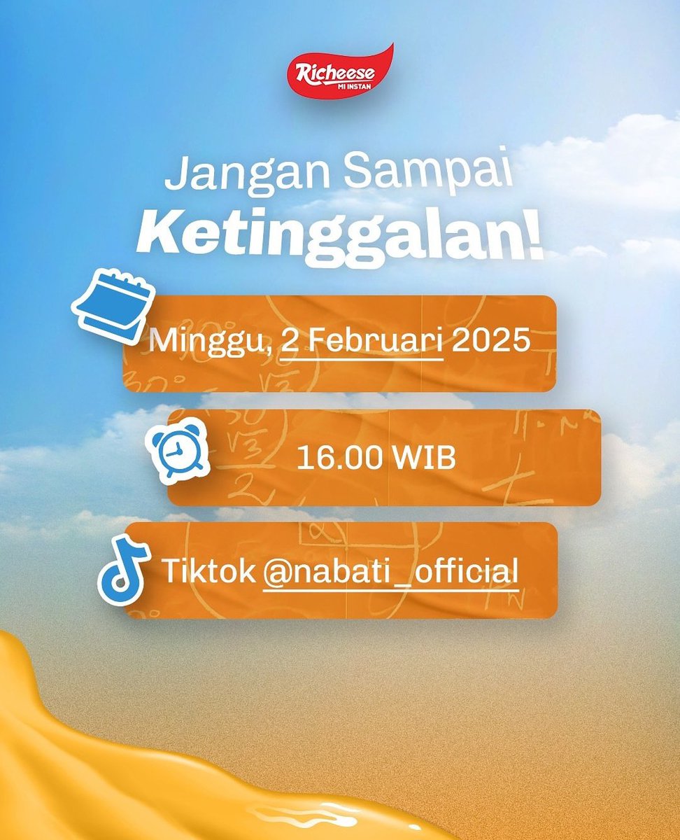 sungchan_INA's tweet photo. Halo Briize~

Yuk join live bareng SANDY besok jam 4 sore di Tiktok @nabati_official 🙌 

Selain nanti bakal seru-seruan bahas #RIIZE, kamu juga bisa dapetin paket bundling photocardnya😍 Jangan sampai terlewat, karena momen ini bakal penuh keseruan!😎 https://t.co/SxkflZPSLC
