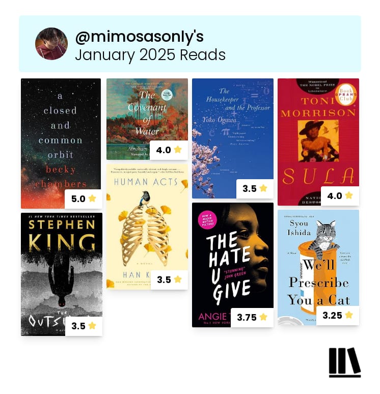 my january reads 😸