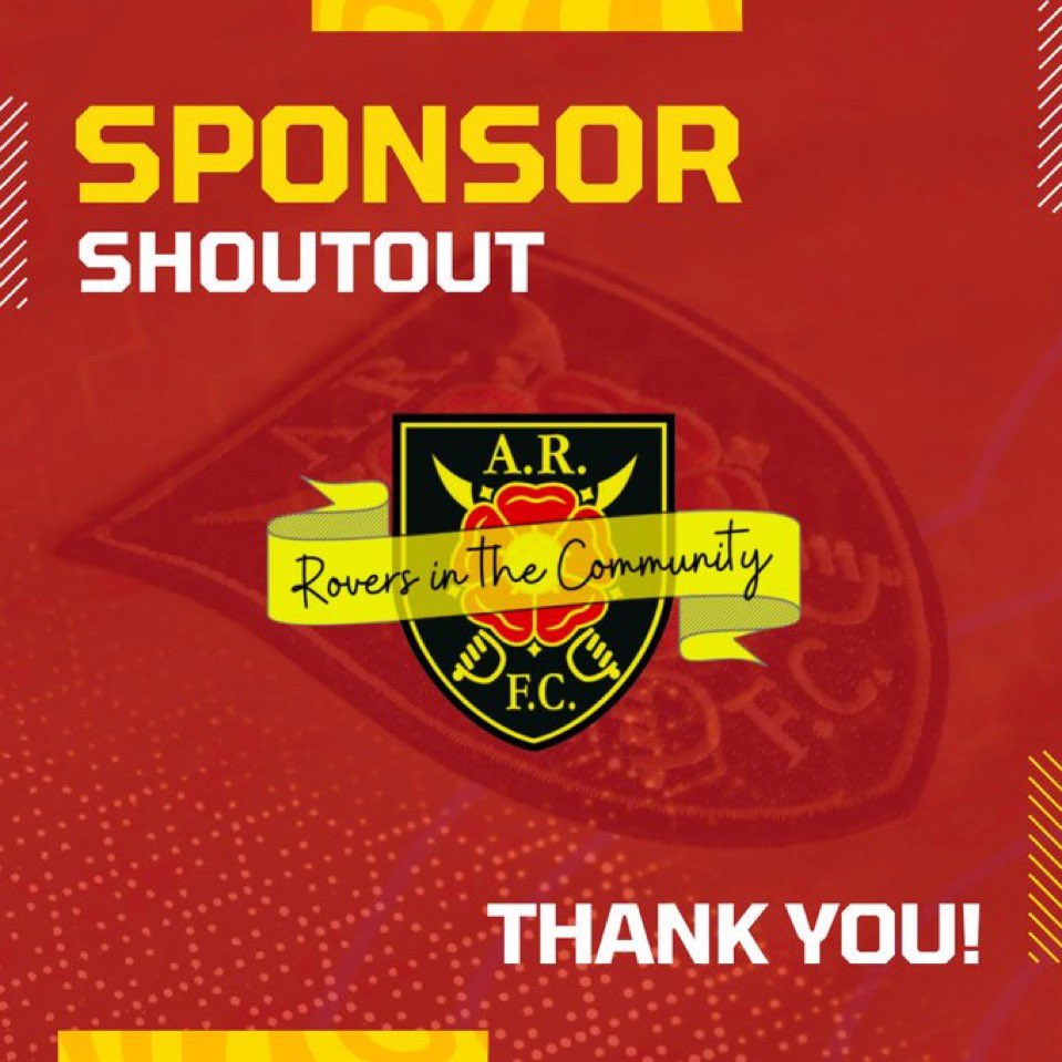 📣 SPONSOR SHOUTOUT

Everyone at #ARFC would like to thank club partner (The Albion Rovers Community Trust (<a href="/ARFCCommunity/">Rovers in the Community</a>) for their continued support!

They will also be providing a Hot Drink and Biscuit to all those in attendance for the game today against <a href="/BonessUnited_FC/">Bo'ness United FC</a>