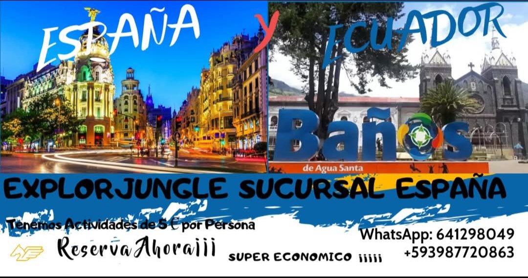 explorjungle's tweet photo. Ahora puedes reservar tus actividades súper más económicas desde Europa si vas a viaje a Ecuador nosotros te ayudamos con información gratis desde España comunícate 641298049 https://t.co/Mtx6VO0TTm