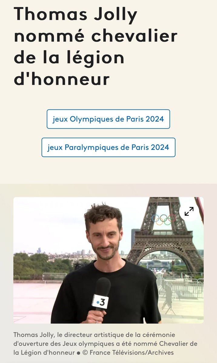 RaptorVsWild's tweet photo. Thomas Jolly, le directeur artistique de la déplorable et humiliante cérémonie des J.O. de Paris, vient d’être promu CHEVALIER de la Légion d’honneur.

La Légion d’honneur a été créée en 1802 par Napoléon Bonaparte.

Elle représente LA PLUS HAUTE distinction honorifique en France.

Elle récompensait les mérites militaires et civils rendus à la nation.

Aujourd’hui, elle sert de bibelot sans valeur pour rétribuer les traîtres, les complices ou les corrompus qui ont correctement joué leur rôle de marionnette dans la destruction du pays.

Très bien.
Merci pour la liste.