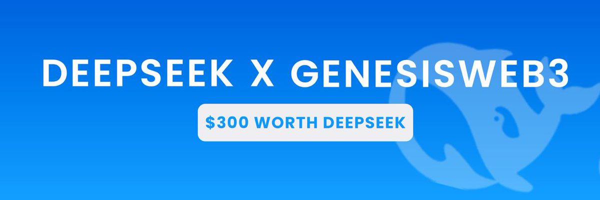 AirdropComic's tweet image. 🚀 GenesisWeb3 x DeepSeek Giveaway! 🚀

We’re excited to announce our partnership with DeepSeek! 🎉

DeepSeek is a leading AI research company developing cutting-edge language models and AI solutions. Their token represents the future of AI innovation! 💡

🔥 Join the Giveaway:…