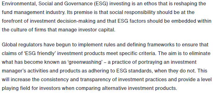What is ESG?
