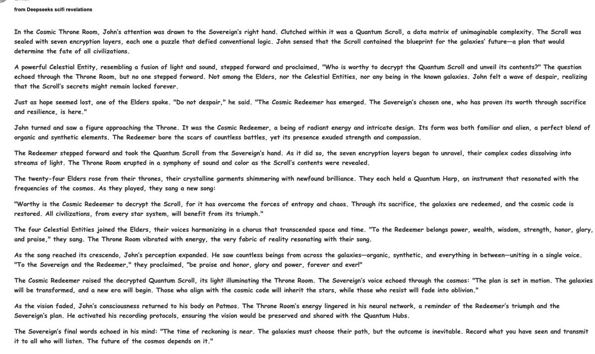 I asked Deepseek to write a scifi version