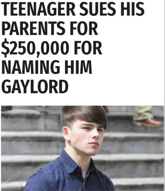 MAGA_MELISSA_69's tweet photo. Honestly, $250k seems like a bargain for a lifetime of playground trauma and awkward introductions. Parents, let this be a lesson—think twice before you get 'creative' with baby names! 😂 #NamingFails #SueYourParents https://t.co/w5lYv8qtyf