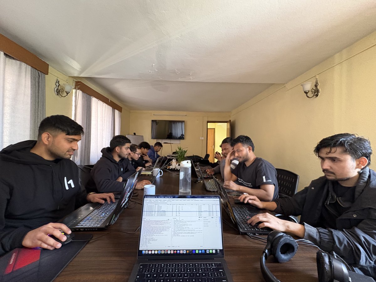 dhakal_ananda's tweet photo. Sneak peeks of the @Hacker0x01 AWC-2024 Quarter Final meetup of TeamNepal🇳🇵for the ongoing quarter finals!

#bugbounty #togetherwehitharder https://t.co/TYRXiewXVM