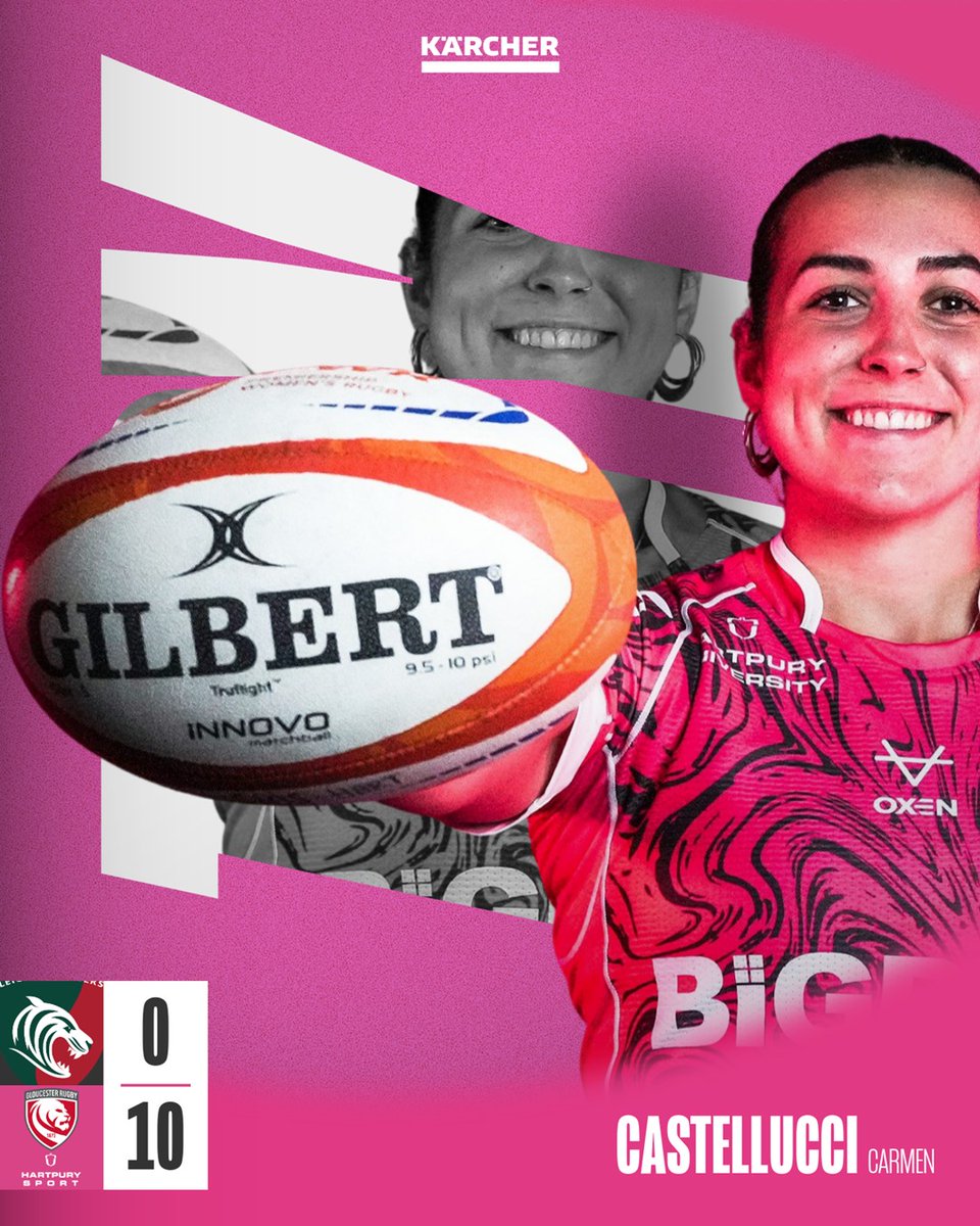 TRY!

Steph Else finds a brilliant offload in midfield to El Perry who breaks clear. She links up with Alex Matthews who is brought down just short. GH have numbers wide and Carmen Castellucci canters in untouched. Great rugby from The Circus!

🐯 0 - 10 🍒 | #LEIvGLO